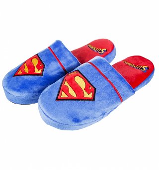 DC Comics Superman Slip On Slippers DC Comics Superman Slip On Slippers