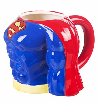 DC Comics Superman Torso 3D Mug DC Comics Superman Torso 3D Mug