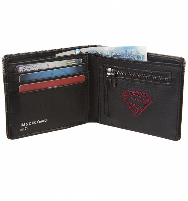 DC Comics Superman Woven Panel Wallet DC Comics Superman Woven Panel Wallet