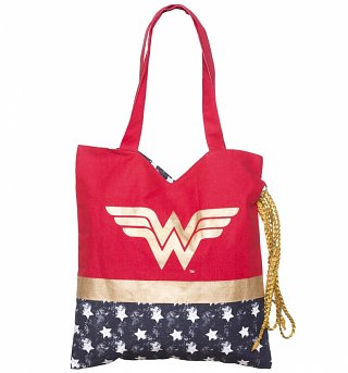 DC Comics Wonder Woman Costume Tote Bag DC Comics Wonder Woman Costume Tote Bag