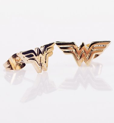 DC Comics Wonder Woman Logo Stud Earrings DC Comics Wonder Woman Logo Stud Earrings