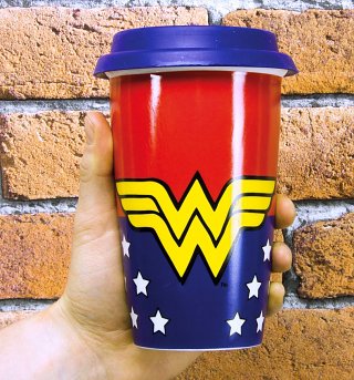 DC Comics Wonder Woman Travel Mug DC Comics Wonder Woman Travel Mug