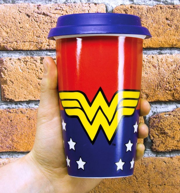 DC Comics Wonder Woman Travel Mug DC Comics Wonder Woman Travel Mug