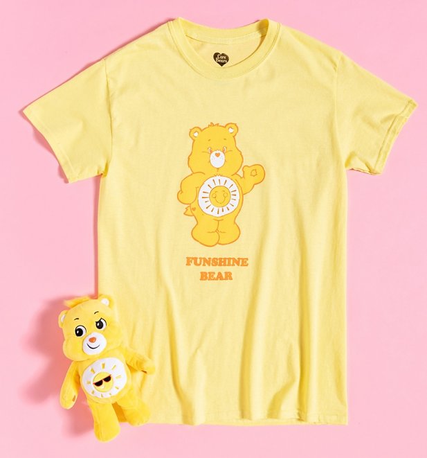 Daisy Street x Care Bears Yellow Funshine Bear Oversized T-Shirt and Toy Daisy Street x Care Bears Yellow Funshine Bear Oversized T-Shirt and Toy
