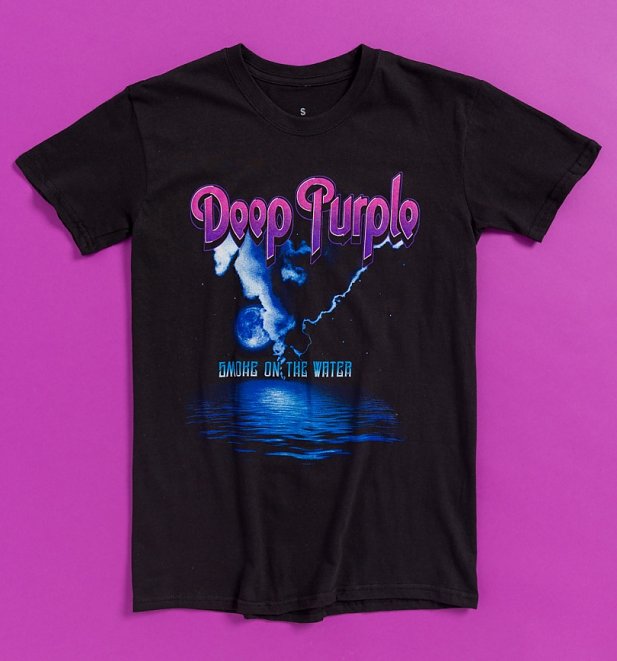 Deep Purple Smoke On The Water Black T-Shirt