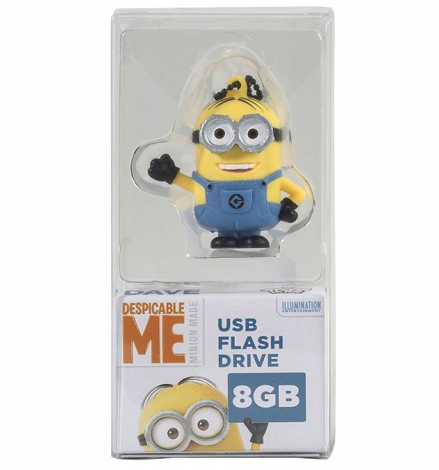 Despicable Me Dave Minions 8GB USB Memory Stick Despicable Me Dave Minions 8GB USB Memory Stick