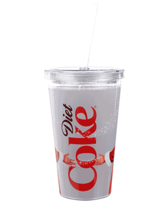 Diet Coke Christmas Santa Acrylic Cup Diet Coke Christmas Santa Acrylic Cup