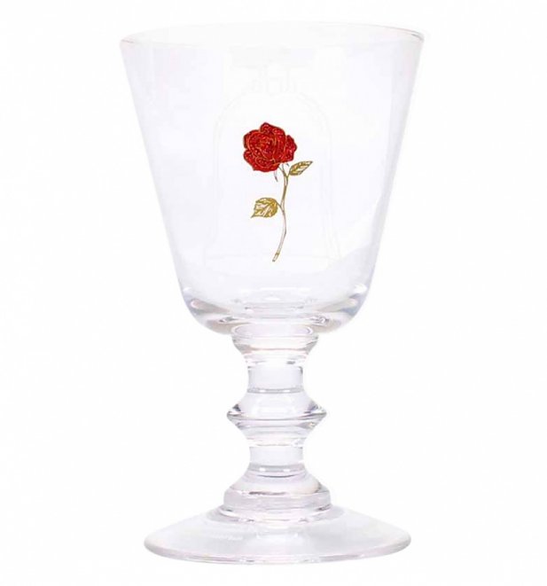 Disney Beauty & The Beast Rose Wine Glass Disney Beauty & The Beast Rose Wine Glass