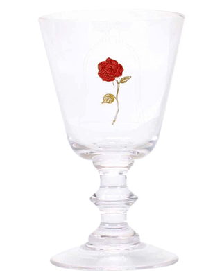 Disney Beauty & The Beast Rose Wine Glass Disney Beauty & The Beast Rose Wine Glass