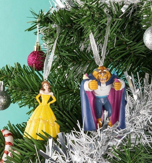 Disney Beauty and the Beast Set of 2 Hanging Decorations