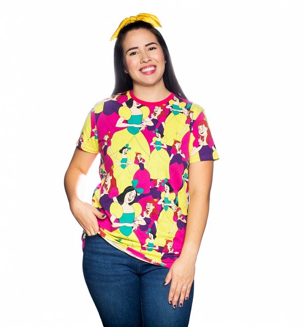 Disney Cinderella Wicked Stepsisters All Over Print T-Shirt from Cakeworthy Disney Cinderella Wicked Stepsisters All Over Print T-Shirt from Cakeworthy