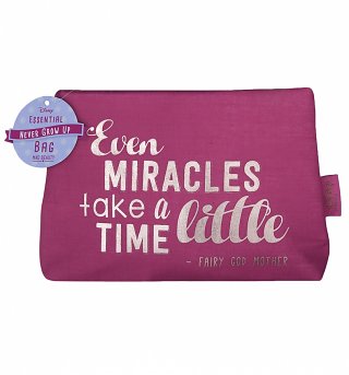 Disney Even Miracles Take A Little Time Make Up Bag Disney Even Miracles Take A Little Time Make Up Bag
