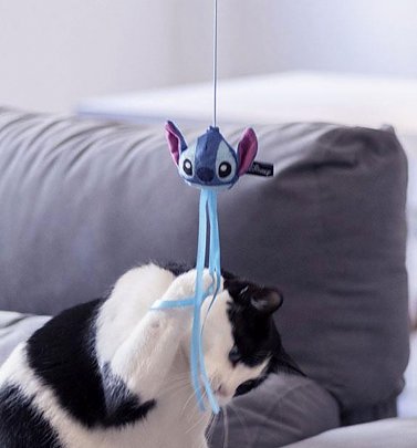 Disney Lilo and Stitch Stitch Dangler Teaser Toy for Cats