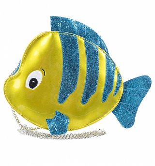 Disney Little Mermaid Flounder Shaped Cross Body Bag from Danielle Nicole Disney Little Mermaid Flounder Shaped Cross Body Bag from Danielle Nicole