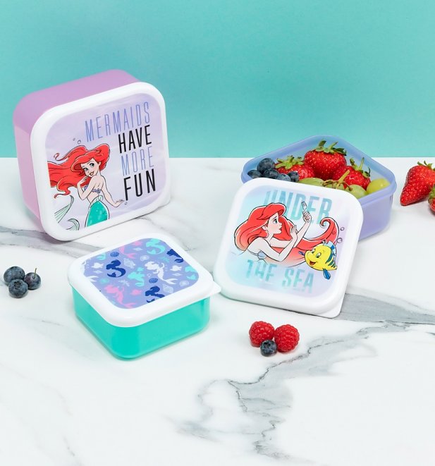Disney Little Mermaid Set Of Three Snack Boxes from Funko Disney Little Mermaid Set Of Three Snack Boxes from Funko