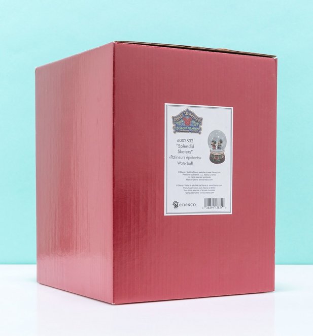 Disney Mickey and Minnie Mouse Skating Snow Globe