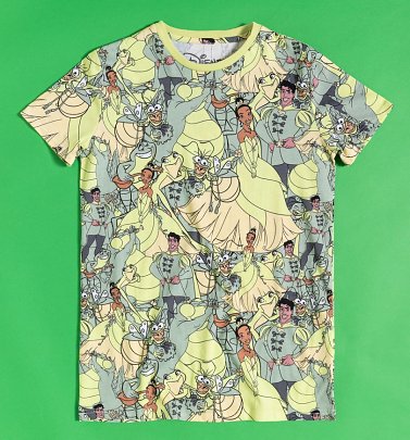 Disney Princess And The Frog All Over Print T-Shirt from Cakeworthy