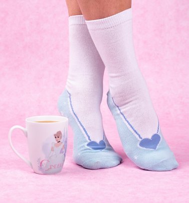 Disney Princess Cinderella Glass Slipper Mug & Socks Set Disney Princess Cinderella Glass Slipper Mug & Socks Set