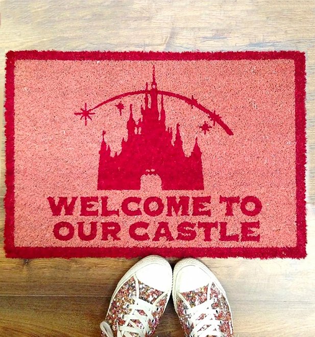 Disney Princess Welcome To Our Castle Door Mat