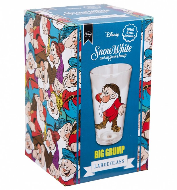 Disney Snow White And The Seven Dwarves Grumpy Large Glass Disney Snow White And The Seven Dwarves Grumpy Large Glass