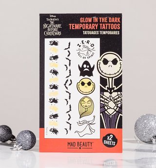 Disney The Nightmare Before Christmas Glow In The Dark Temporary Tattoos Disney The Nightmare Before Christmas Glow In The Dark Temporary Tattoos