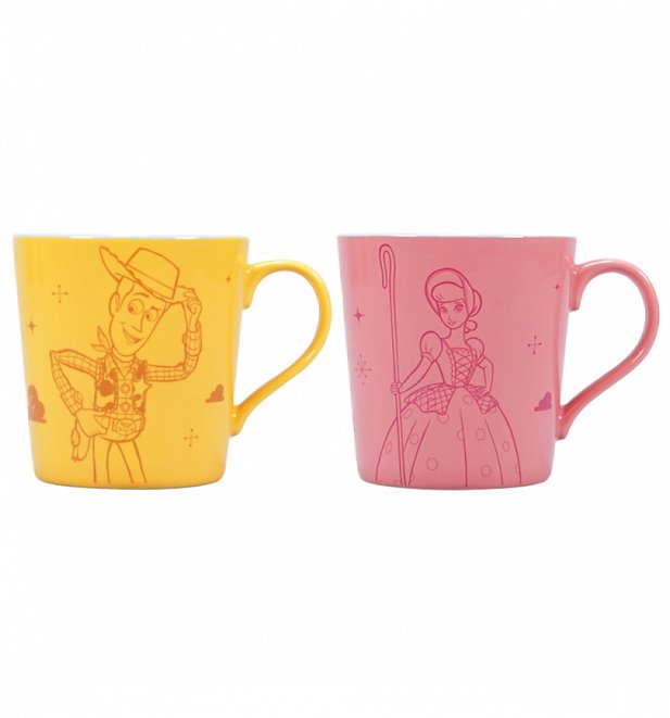 Disney Toy Story Woody And Bo Peep Set Of Two Mugs Disney Toy Story Woody And Bo Peep Set Of Two Mugs