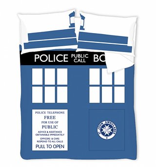 Double Doctor Who Timelord TARDIS Duvet Cover Set from BBC Worldwide Double Doctor Who Timelord TARDIS Duvet Cover Set from BBC Worldwide