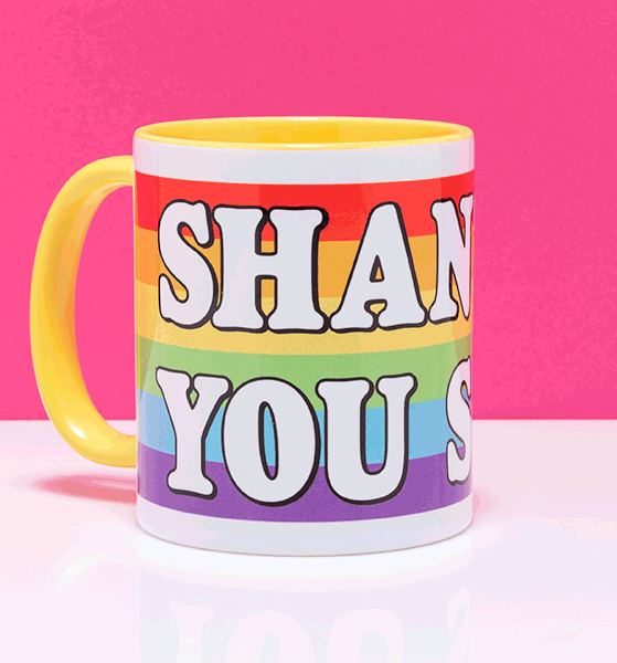 Drag Race Inspired Shantay You Stay Yellow Handle Mug