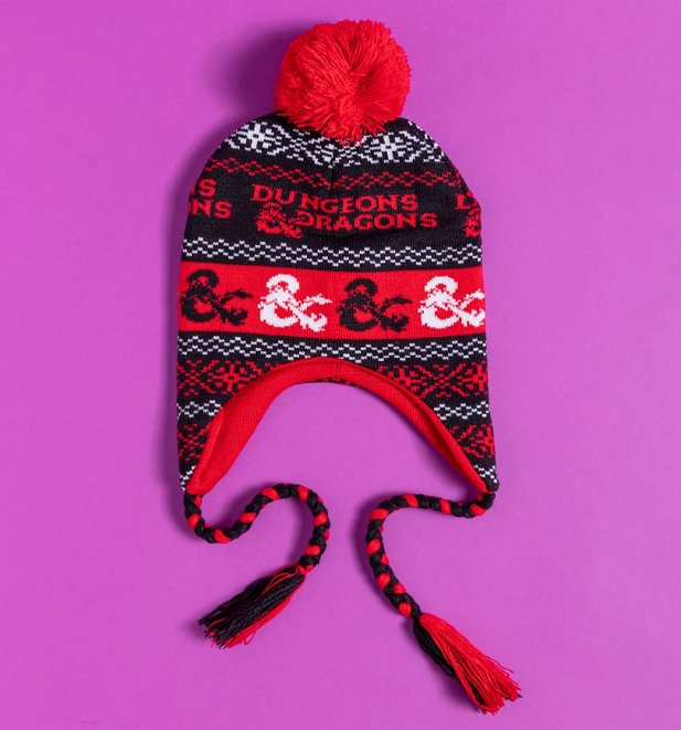 Dungeons and Dragons Knitted Laplander Hat from Difuzed Dungeons and Dragons Knitted Laplander Hat from Difuzed