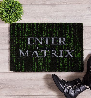 Enter the Matrix Door Mat
