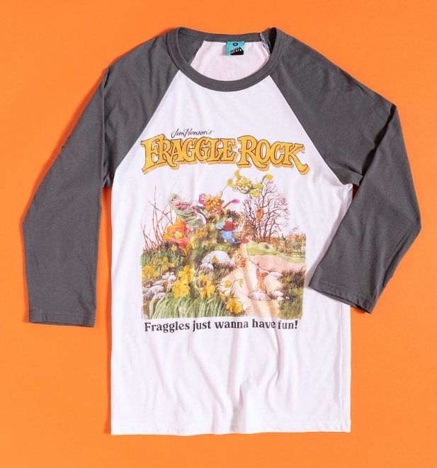 Fraggle Rock Fraggles Just Wanna Have Fun Baseball Shirt Fraggle Rock Fraggles Just Wanna Have Fun Baseball Shirt