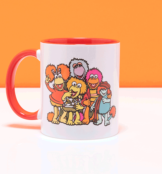 Fraggle Rock Quote Red Handled Mug Fraggle Rock Quote Red Handled Mug
