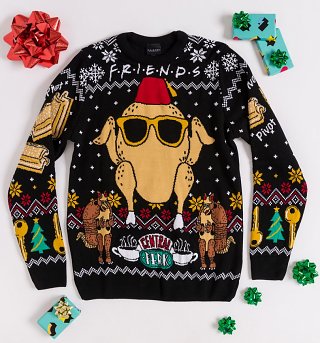 Friends Holiday Turkey Knitted Christmas Jumper