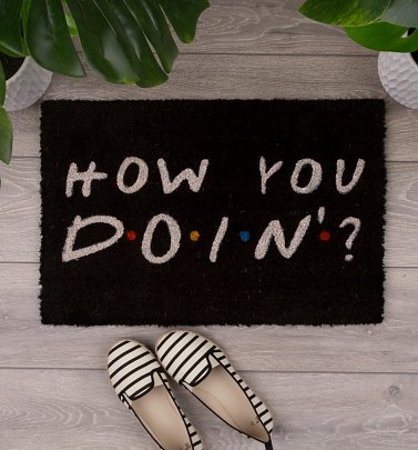 Friends How You Doin' Door Mat Friends How You Doin' Door Mat
