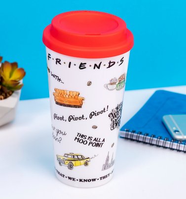Friends Icons Printed Travel Mug Friends Icons Printed Travel Mug