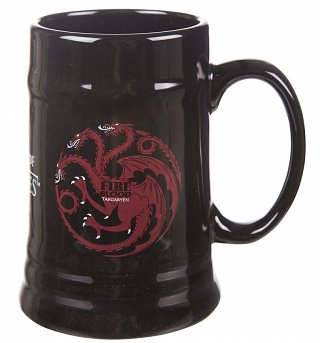Game Of Thrones House Targaryen Ceramic Stein Game Of Thrones House Targaryen Ceramic Stein