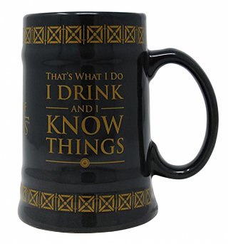 Game Of Thrones I Drink & I Know Things Ceramic Stein Game Of Thrones I Drink & I Know Things Ceramic Stein