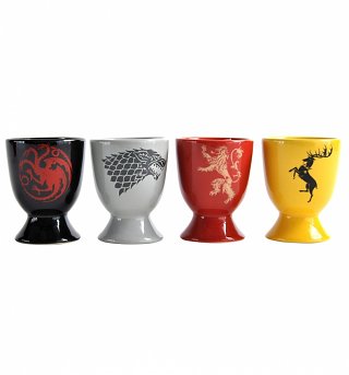 Game Of Thrones Sigils Set Of 4 Egg Cups Game Of Thrones Sigils Set Of 4 Egg Cups