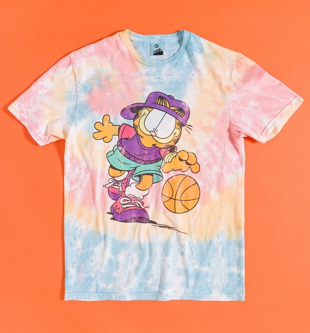 Garfield Basketball Tie Dye T-Shirt