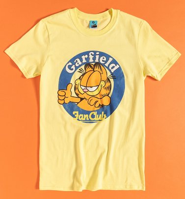 Garfield Fan Club Yellow T-Shirt Garfield Fan Club Yellow T-Shirt