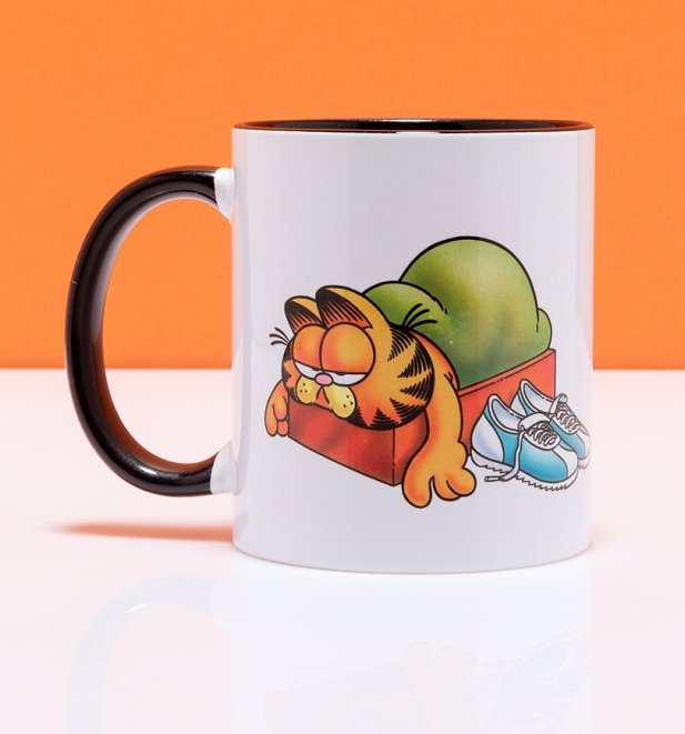 Garfield Fitness Fad Black Handle Mug
