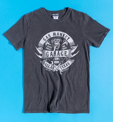 Gas Monkey Wrenches and Banners Overdye T-Shirt Gas Monkey Wrenches and Banners Overdye T-Shirt