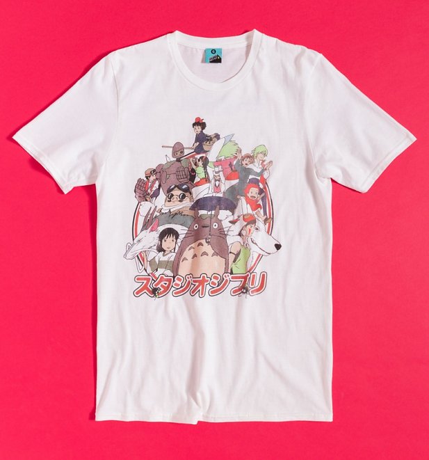 Ghibli Logo Collection White T-Shirt Ghibli Logo Collection White T-Shirt