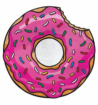 Giant Pink Donut Beach Blanket Giant Pink Donut Beach Blanket