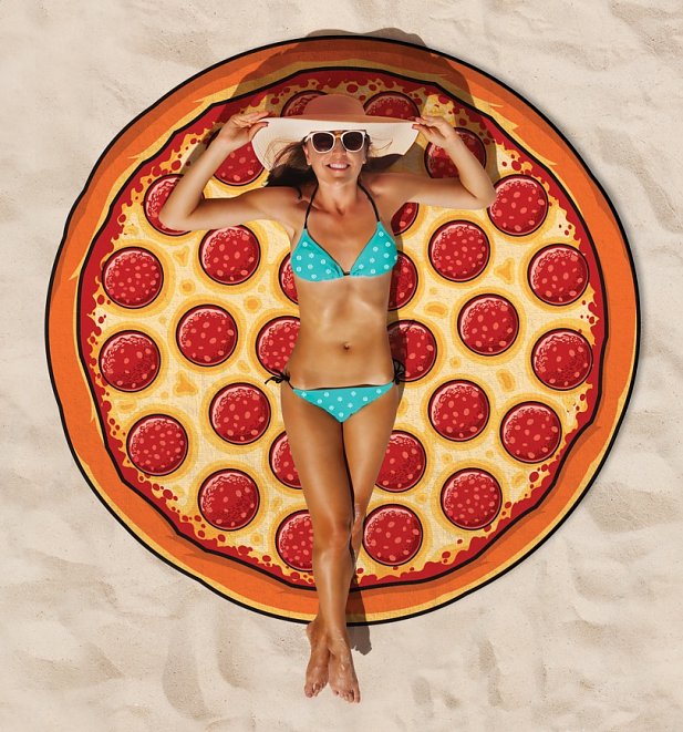 Giant Pizza Beach Blanket Giant Pizza Beach Blanket