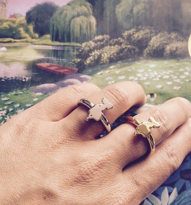Gold Plated Alice In Wonderland Figure Ring from Disney Couture Gold Plated Alice In Wonderland Figure Ring from Disney Couture