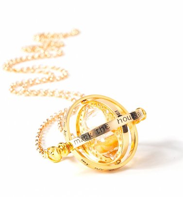 Gold Plated Harry Potter Spinning Time Turner Necklace Gold Plated Harry Potter Spinning Time Turner Necklace