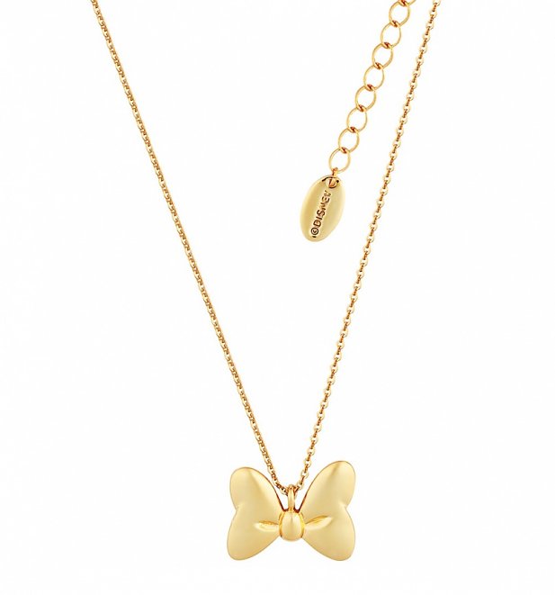 Gold Plated Minnie Mouse Bow Necklace from Disney Couture Gold Plated Minnie Mouse Bow Necklace from Disney Couture