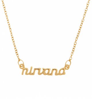 Gold Plated Nineties Nirvana Necklace from Me & Zena Gold Plated Nineties Nirvana Necklace from Me & Zena