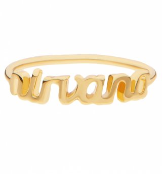 Gold Plated Nineties Nirvana Ring from Me & Zena Gold Plated Nineties Nirvana Ring from Me & Zena